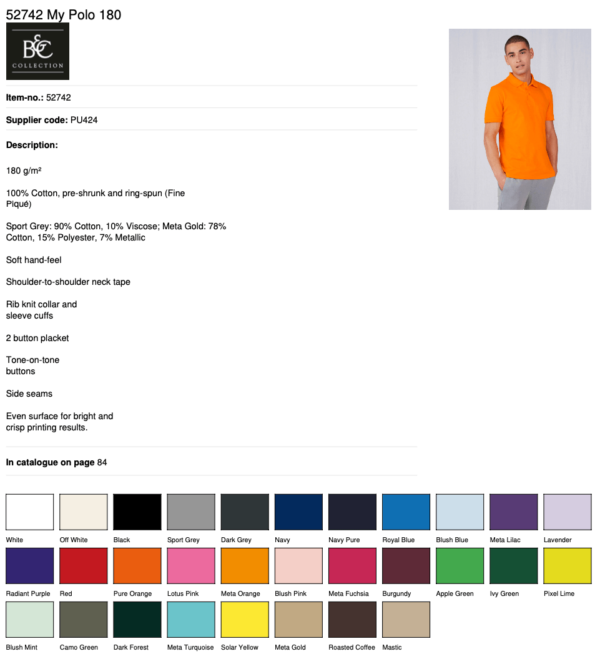 B&C Polo - Man - Image 3